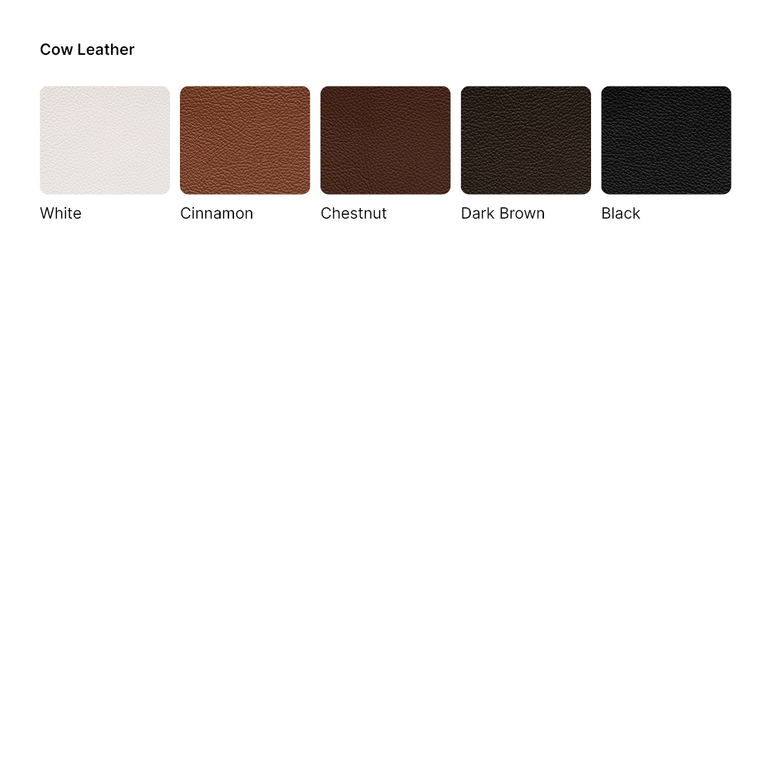Cow Leather in 5 colors