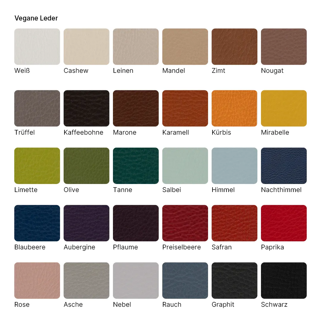 Vegane Leder in 30 Farben